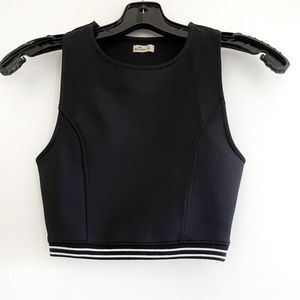 Hollister crop top black summer top tank